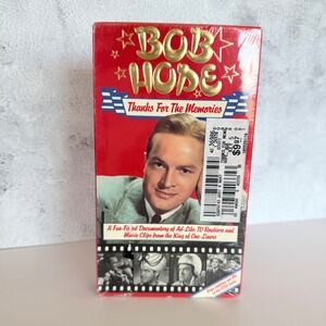 Bob‎ Hope Thanks For The Memories VHS B&W & Color Comedy Documentary Sealed 1991